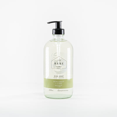 Plant-based dish-soap that does the dirty work for you; biodegradable, scented using organic essential oils available at Replenish General Store. 
