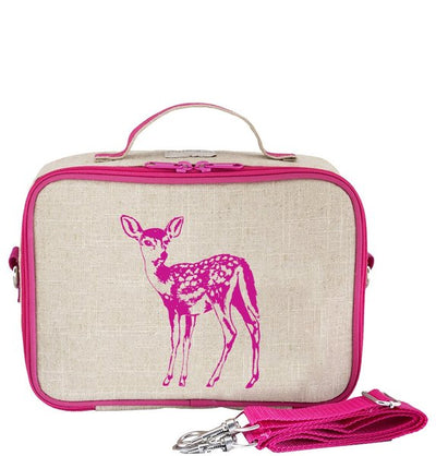 Small Linen Lunch Bag | Pink Fawn | SoYoung