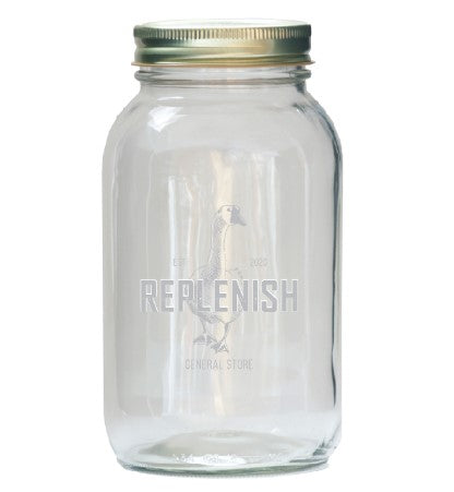 Mason Jar 1L | Replenish General Store
