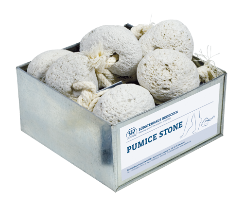 Pumice stone, made from volcanic lava, is the natural way to remove calluses from hands and feet. 