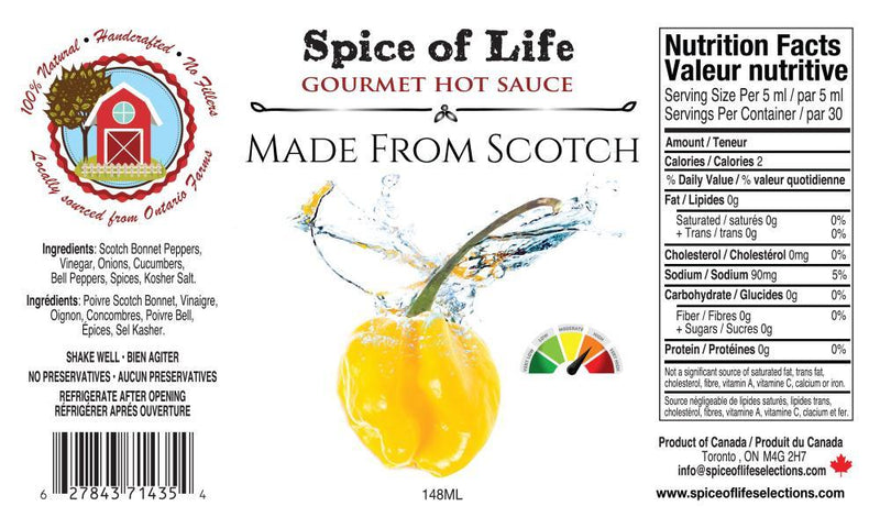 Made From Scotch Hot Sauce | Spice of LIfe