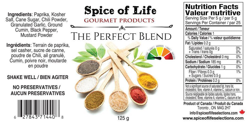 Pre-filled Perfect Blend Spice | Spice of Life