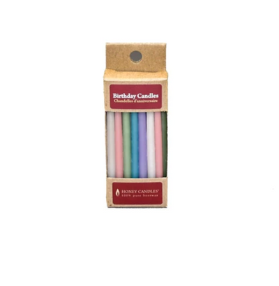 Birthday Beeswax Candles Pastel | Honey Candles