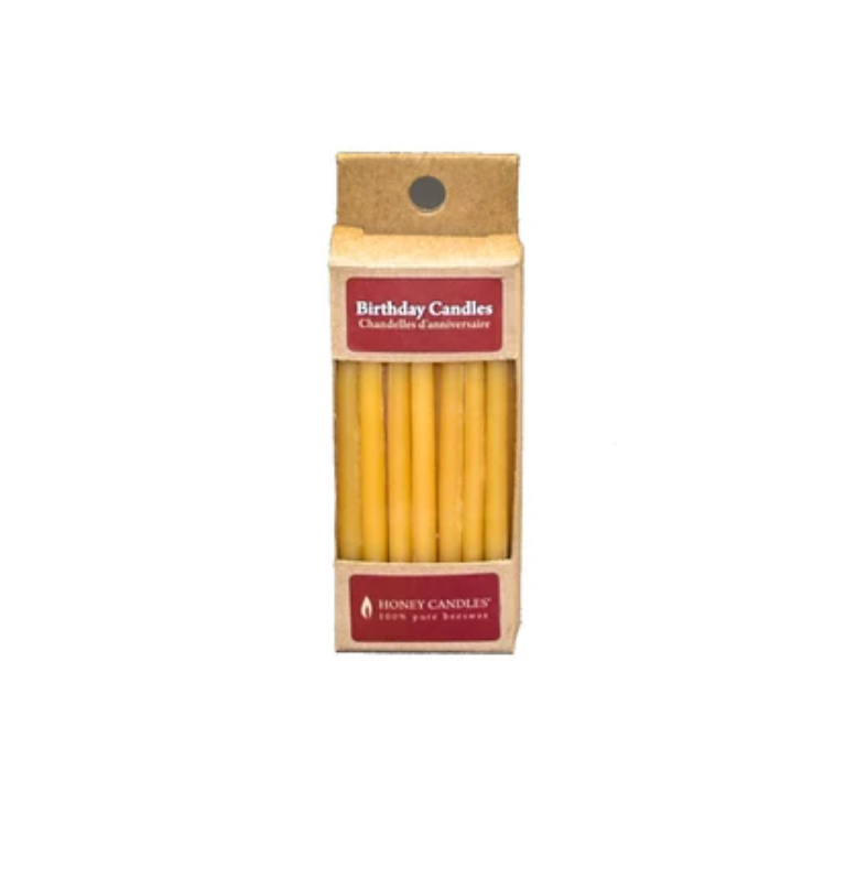 Birthday Beeswax Candles Natural | Honey Candles