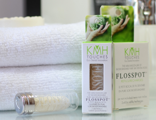 FlossPot Pure Silk Dental Floss | KMH Touches