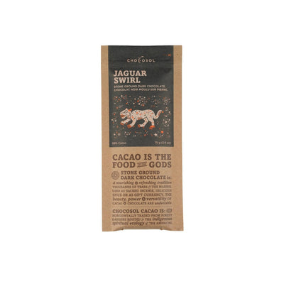 Jaguar Swirl | 70% Albino & Red Cacao Dark Chocolate Bar | Chocosol Traders