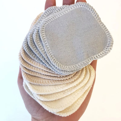 Reusable Cotton Facial Rounds + Laundry Bag | Set of 12 | Cheeks Ahoy