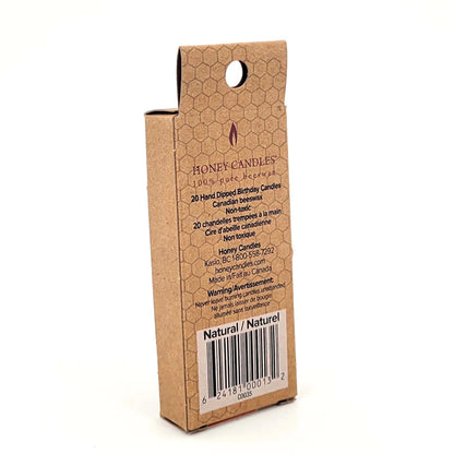 Birthday Beeswax Candles Natural | Honey Candles
