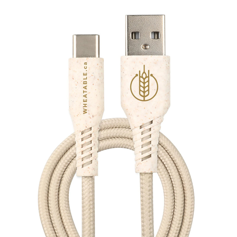USB-A to USB-C Fast Charge & Sync Cable | Wheatable