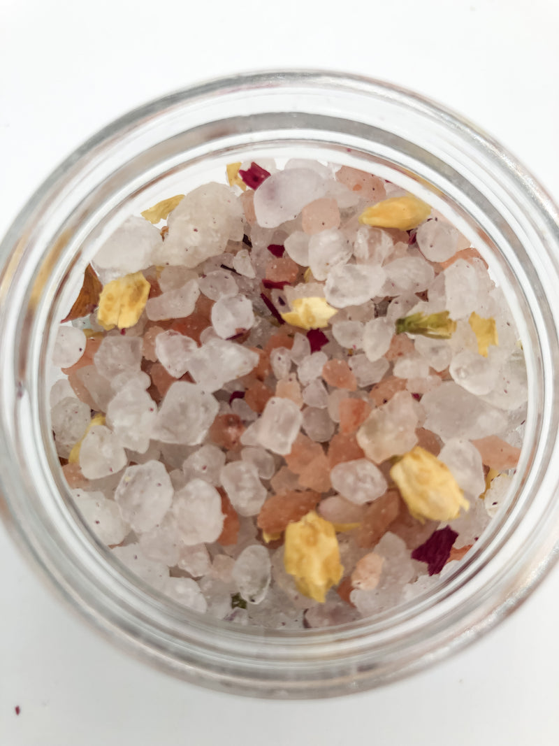 Pre-filled Moroccan Rose Bath Salts | Buck Naked Soap Company