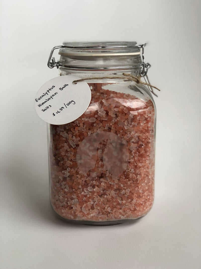 Pre-filled Eucalyptus Himalayan Bath Salts | Buck Naked Soap Company